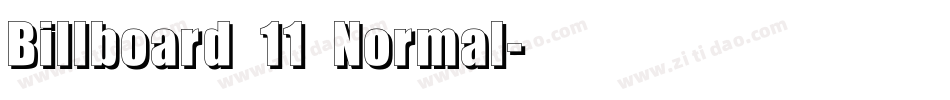 Billboard 11 Normal字体转换